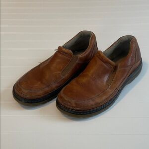 Dr. Martens Brown Leather Slip-On Loafers